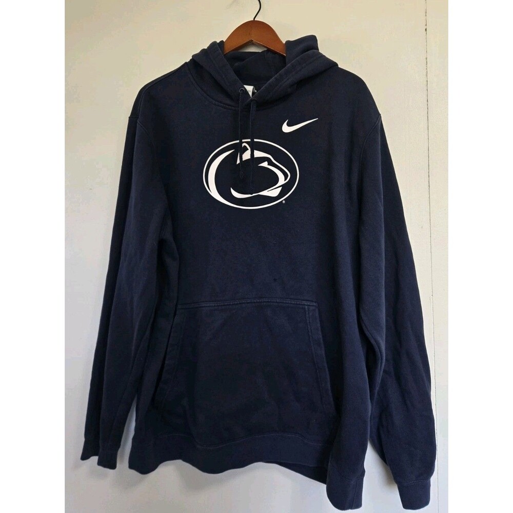 Nike Penn State Hoodie Mens 2XL Nittany Lions Navy Blue Collegiate Pullover